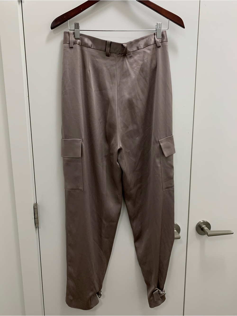 Babaton Taupe Cargo-Style Track Pants - Picture 5 of 11